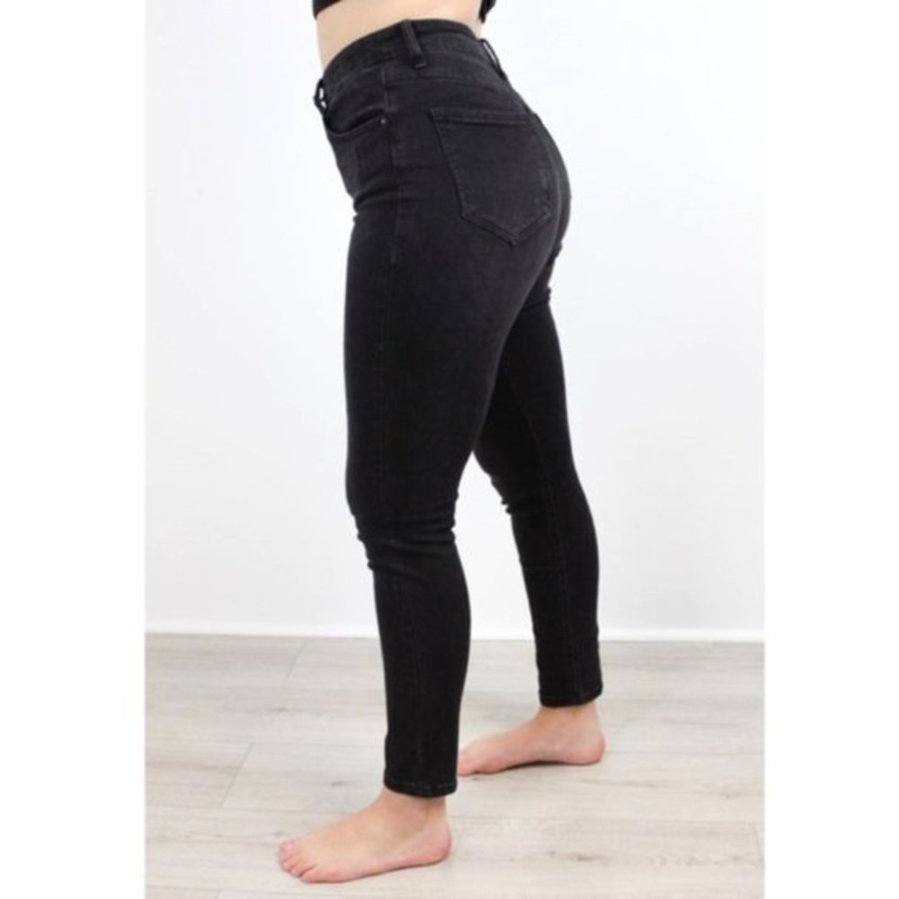 High Rise Black Skinny Jeans - Picture 3 of 4